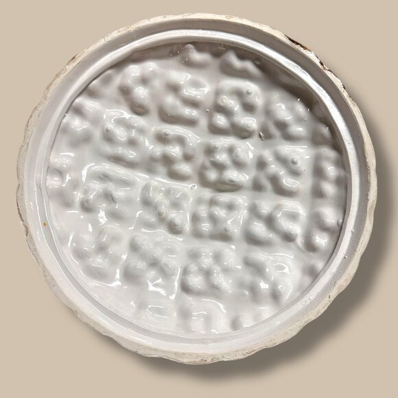 Vintage Ceramic Pie Dish Cherry Pie Design 10.5" Decorative Display & Baking Dis - Picture 8 of 16